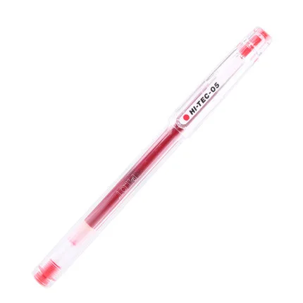 red 1PCS 1 шт. пилот BLLH-20C3 финансы ультратонкая гелевая 0,3/0,4/0,5 мм HI-TECHI-TEC-C гель Сталь шариковая ручка быстросохнущего гладкого Цвет - Цвет: red 1PCS