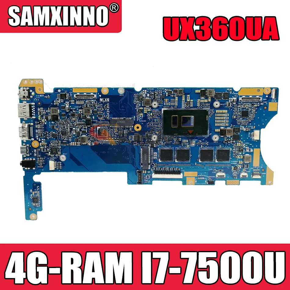 Akemy UX360UA материнская плата для ноутбука ASUS ZenBook UX360U оригинальная 4G-RAM I7-7500U - купить