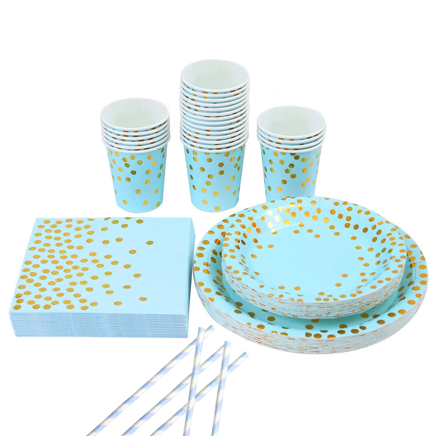 

Blue Gold Tableware Baby Shower Supplies Kids Favor Decor Mermaid Party Decor Under The Sea Party Little Mermaid Birthday Party