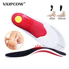 Ортопедические стельки VAIPCOW, 3d-стельки с поддержкой свода стопы, от боли в ступнях, унисекс, коррекция плоскостопия, для мужчин и женщин