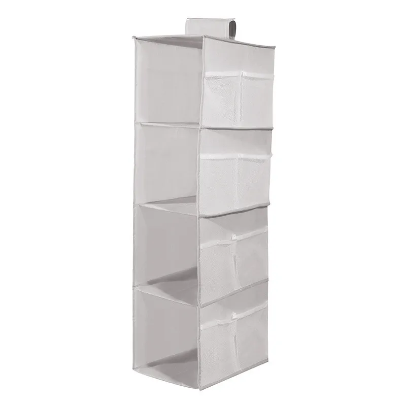 

Multi Layer Wardrobe Closet Foldable Organizer Shelf Section Hanging Shelf Bra Clothes Storage Rack Holder Organiser