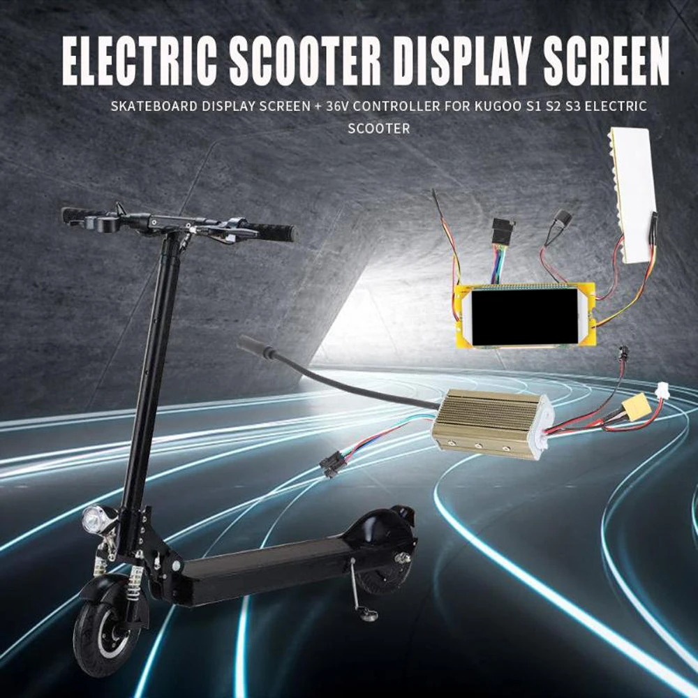 

Electric Scooter Display Screen + 36V Motherboard Controller Driver Skateboard Replacement Accessories for Kugoo