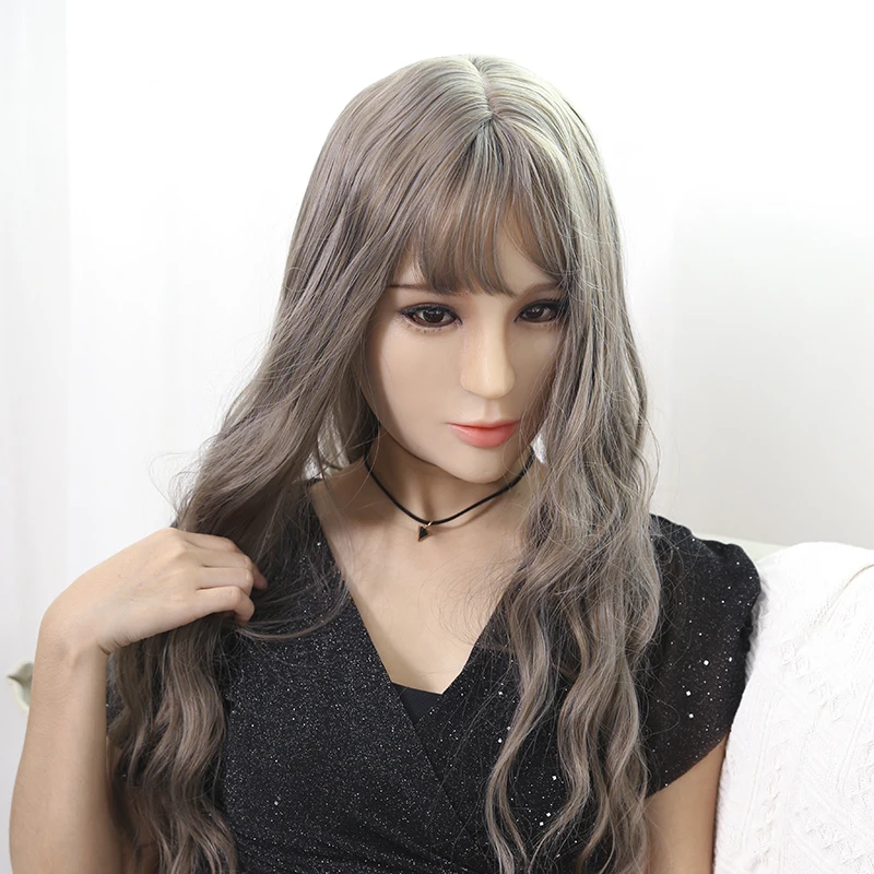 

(Hui)New Design Quality Handmade Silicone Beautiful And Sweet Half Female Face Crossdress Mask Crossdresser Doll