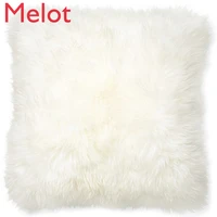 high grade wool solid color cushion pillow soft velvet pillow simple pillows for living room decorative pillow cushion