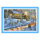 Набор для вышивки крестиком The Winter Forest Coast 11 14 карат