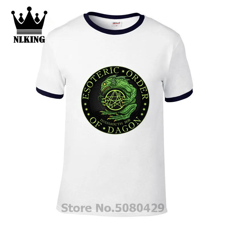 Dagon deep ones innsmouth Tops tees shirt Некрономикон hp lovecплот Футболка мужская EOD Azhmodai вызов cthulhu