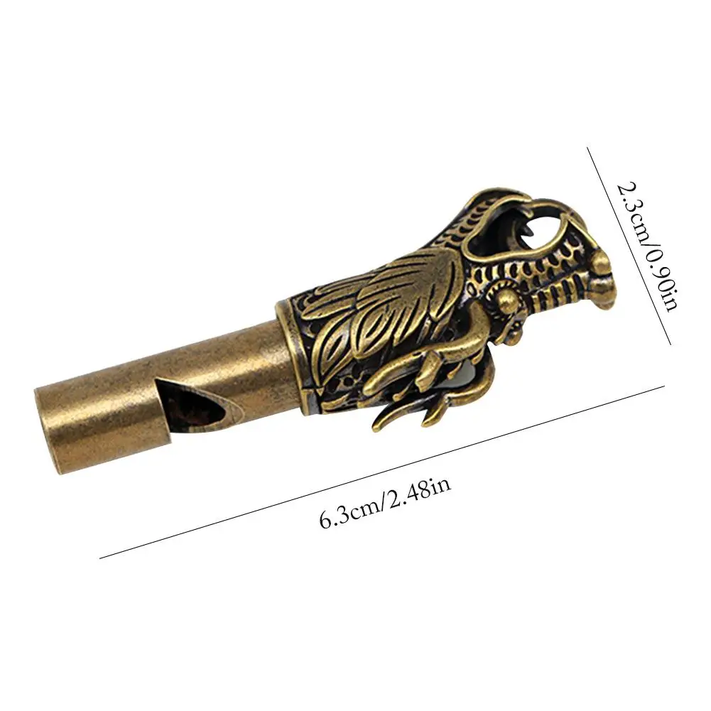 Латунный Мини свисток премиум аварийный винтажный брелок кулон для наружного