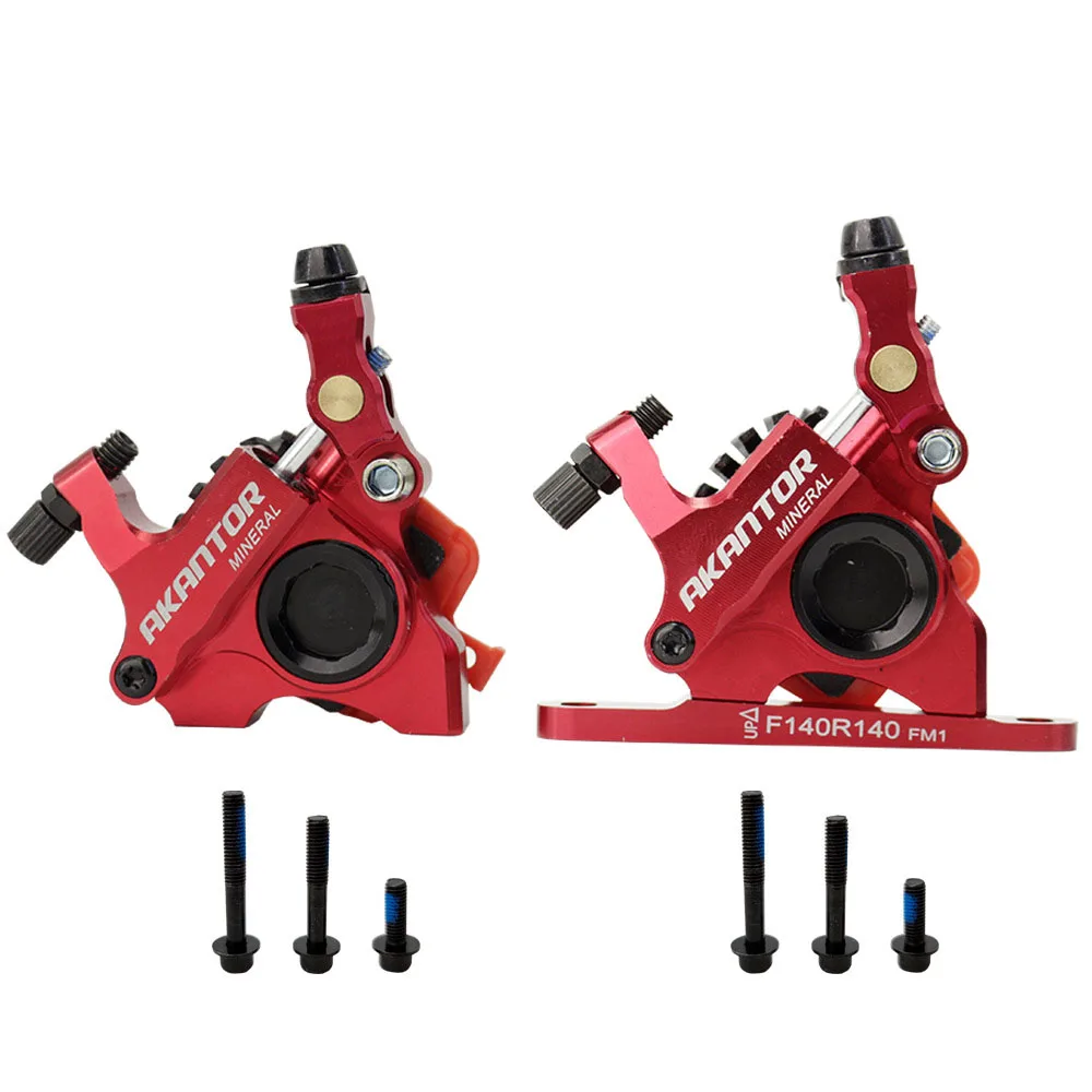

AKANTOR Hydraulic Disc Brake Caliper Line Pulling With Brake Rotor For Road Bike Flat Mount Calipers Front/Rear Calipers Brakes
