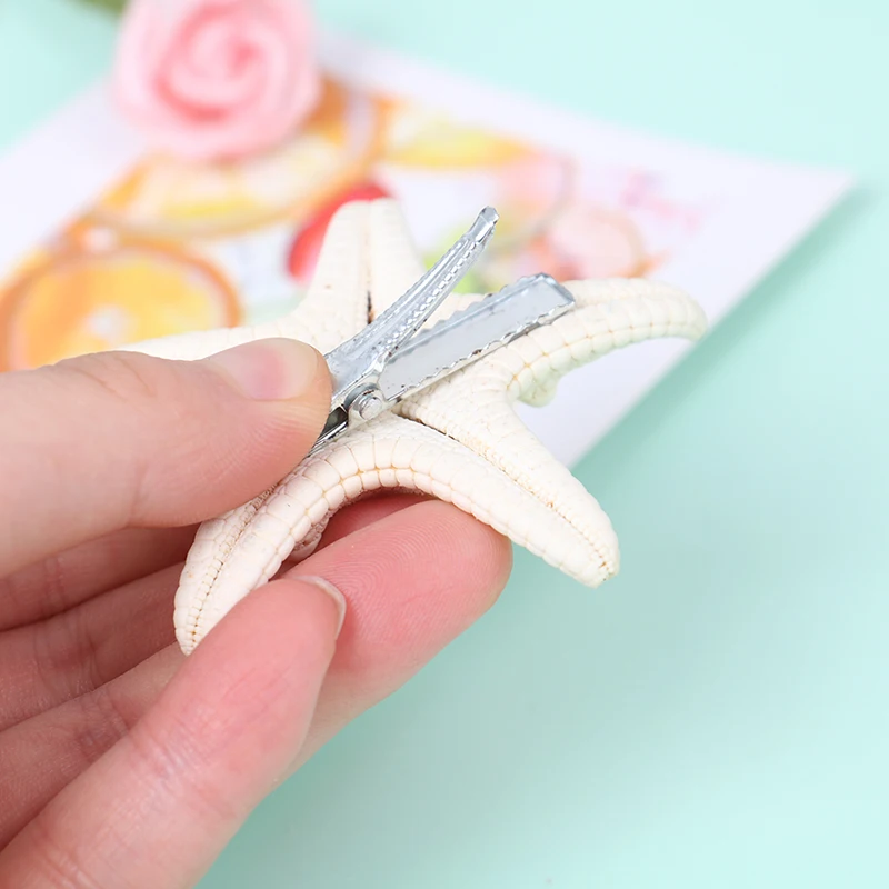 Заколка для волос в виде морской звезды милый зажим Пляжная Милая Морская звезда