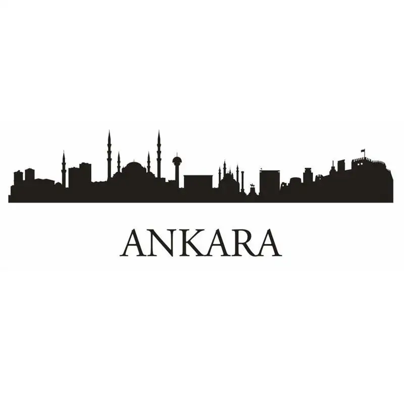 

ANKARA Skyline Decal Wall Sticker Vinyl Stickers Decor Mural Art Living Room Home Decoration Landmark Skyline Wall Decal