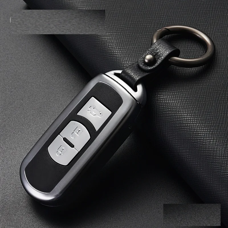 Алюминий сплав оболочки держатель Автомобильный ключ чехол крышка для ключей в