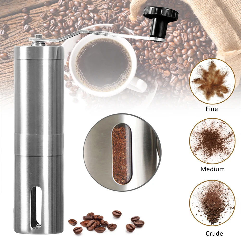 

Manual Coffee Grinder Coffee Maker Hand Burr Mill Grinder Ceramic ceramics Core 304 Stainless Steel Corn Coffee Grinding Machine