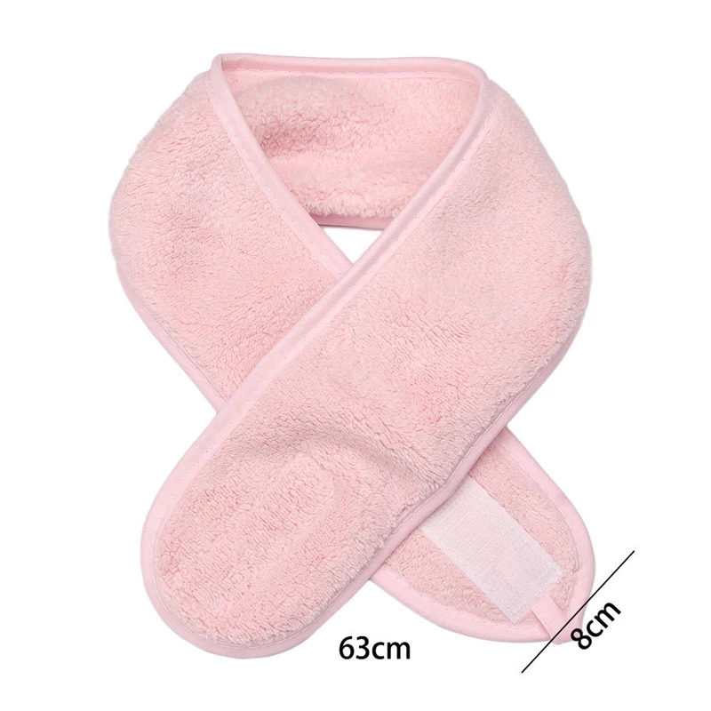 Women Girl Soft Toweling Adjustable Coral Fleece Hairband Makeup Bath Hairband Wash Face Hair Holder SPA Facial Hair Accessories images - 6