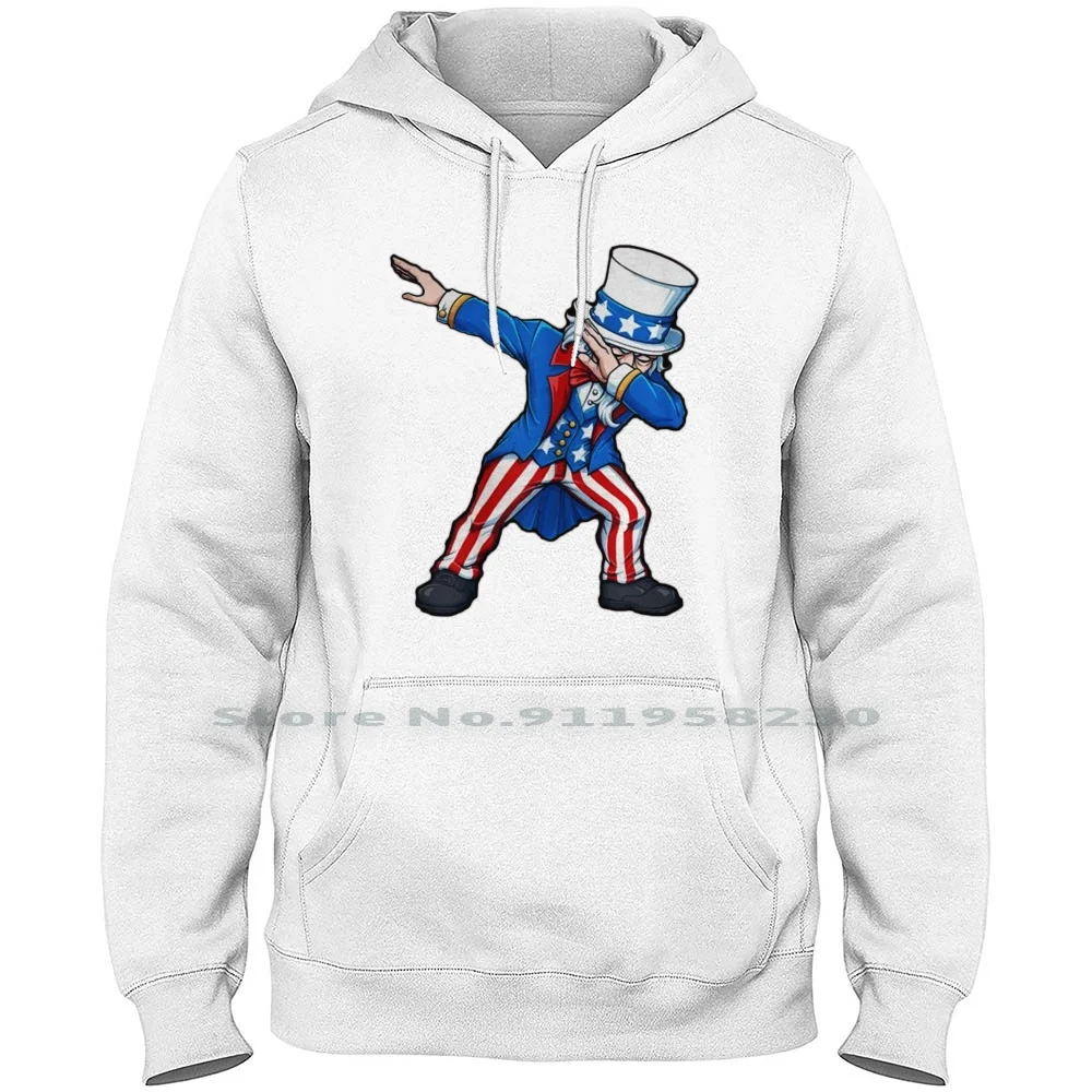 

Fourth Of July Dabbing Uncle Sam Usa Hoodie Sweater 6XL Big Size Cotton Popular Uncle Trend July Four Usa Sam End Dab Us Ny Am