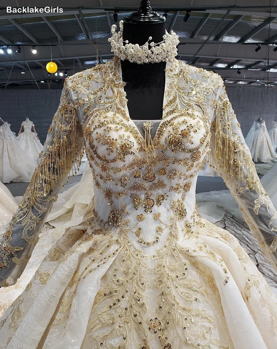 Свадебное платье 2020 свадебное бохо с длинным рукавом и v образным вырезом