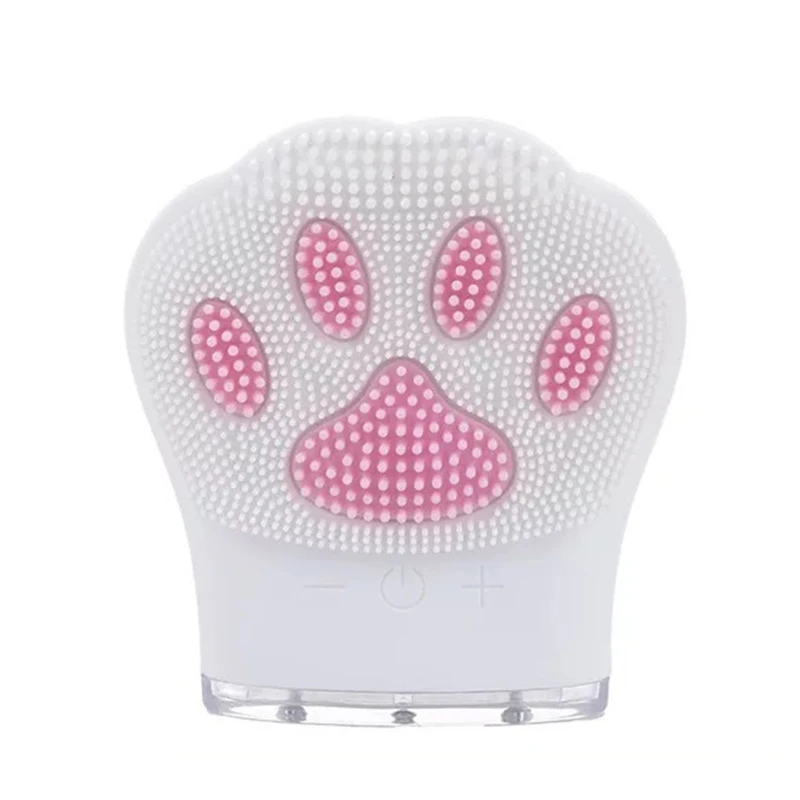 

Силиконовая щетка для чистки лица, Электрический Очищающий Инструмент в форме кошачьего когтя, массажный очиститель пор лица, отшелушивате...