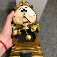 disney beauty and the beast cogsworth mr clock 24cm action figure decoration collection figurine kid toy pvc model for children