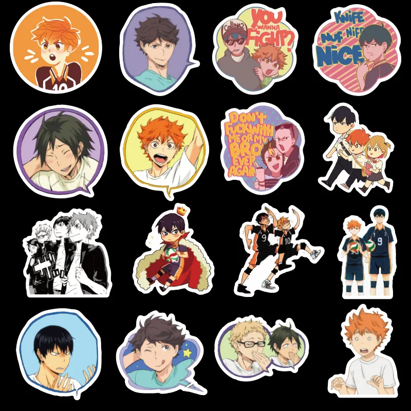 Водонепроницаемые стикеры haikyuu Мультяшные граффити наклейки для ноутбука