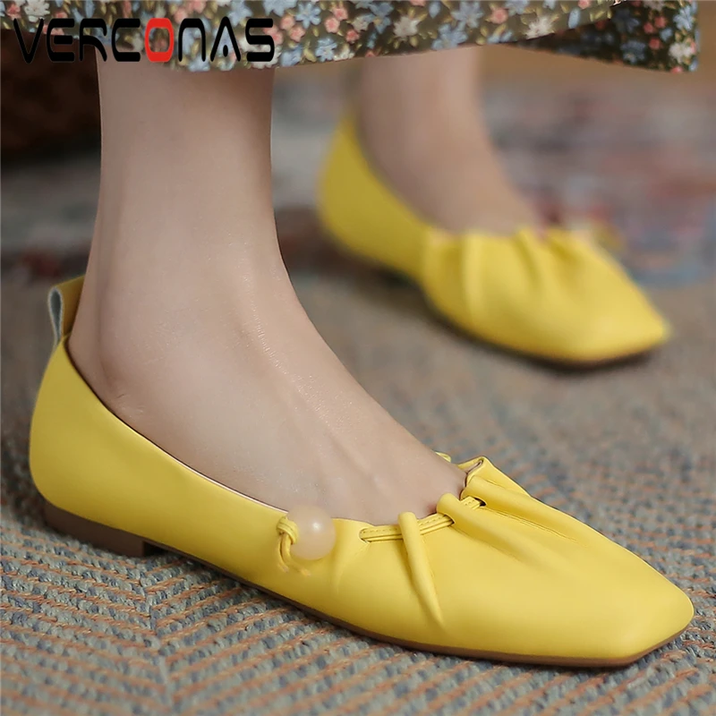 

VERCONAS в сдержанном стиле Повседневная Удобная хлопковая куртка крючком ванный комплект для женщин туфли без каблуков с бисером с верхом «га...