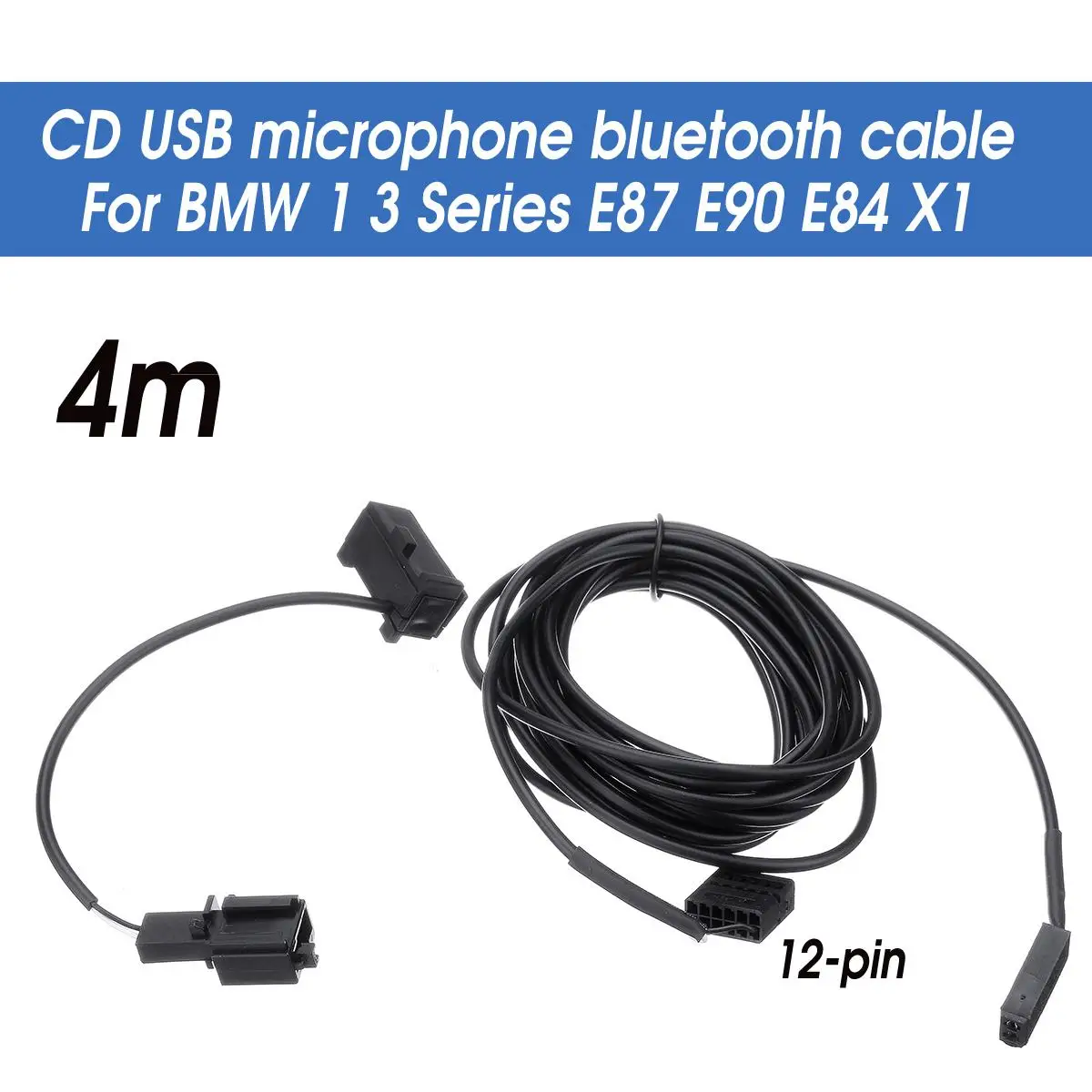 4 м Профессиональный Автомобильный CD USB микрофон bluetooth модуль кабель авто