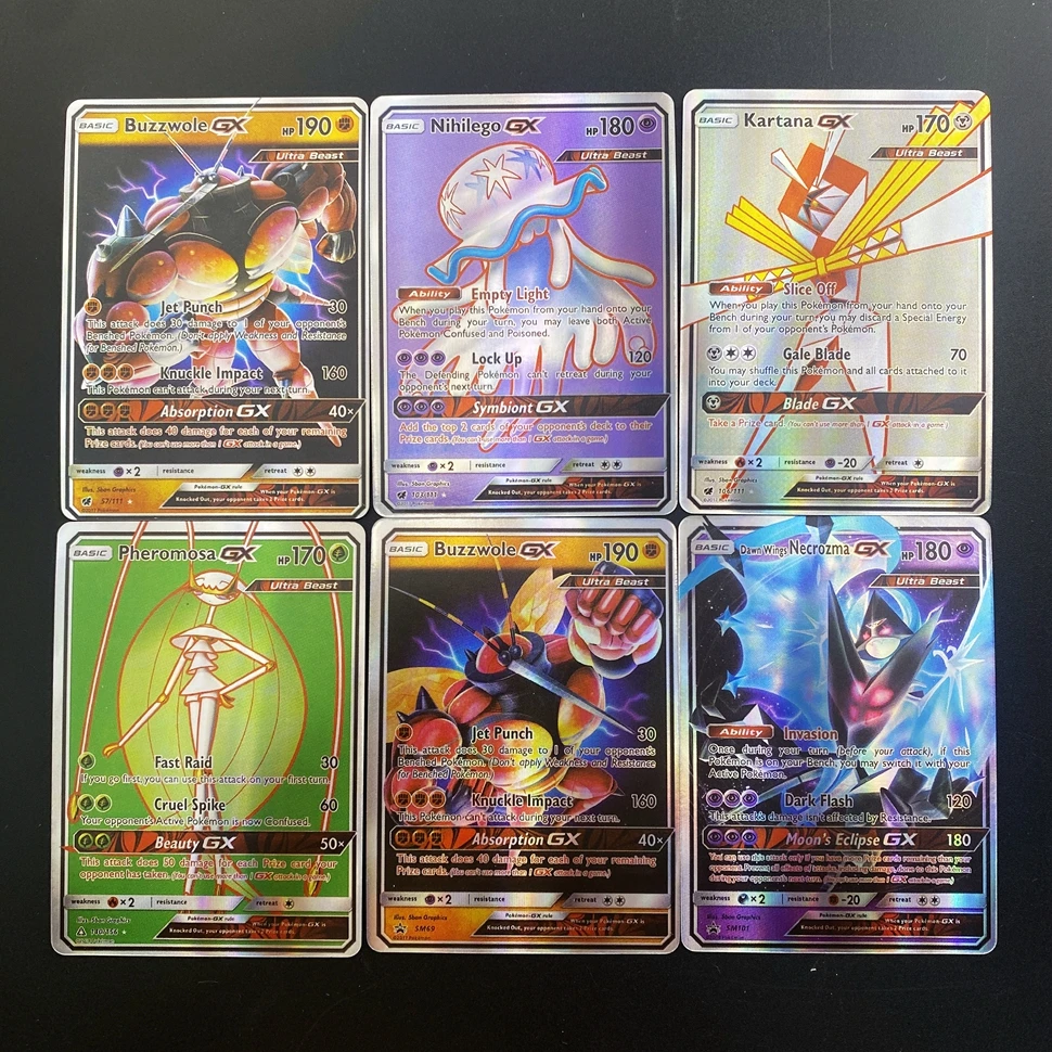 120 шт. Покемоны блестящий дисплей Покемон игра в маг коллекция GX EX Carte Боевая