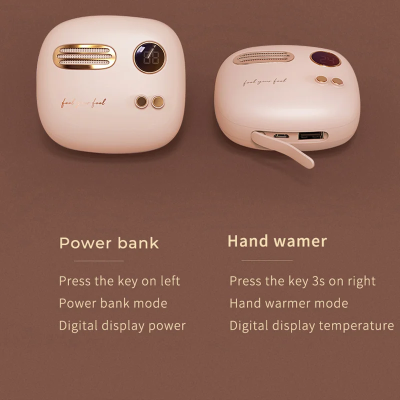 

Liberfeel Maoxin hand warmer power bank electronic retro powerbank mini powerbank for xiaomi huawe iPhone rechargeable