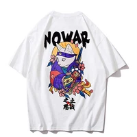 ukiyo cat tshirt japanese harajuku loose oversize t shirts streetwear homme tees top nowar 100 cotton men clothes drop shipping