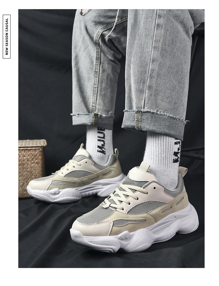 

New Brand Running Shoes Men Chunky Sneakers Men Breathable Basket Homme Fitness Jogging Shoes Trainers Sports Shoes Men