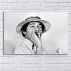 Постер молодой Барак Обама, винтажная Картина на холсте с изображением курения Обамы, настенное украшение для гостиной