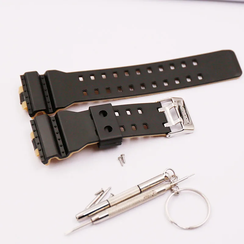 Двухцветные аксессуары для часов булавка с пряжкой Casio мужчин и женщин на ремешке