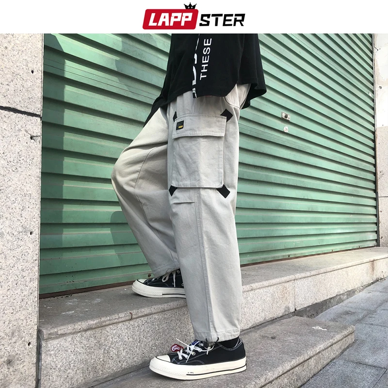 Мужские брюки-карго LAPPSTER Осенние мешковатые спортивные штаны с высокой талией в