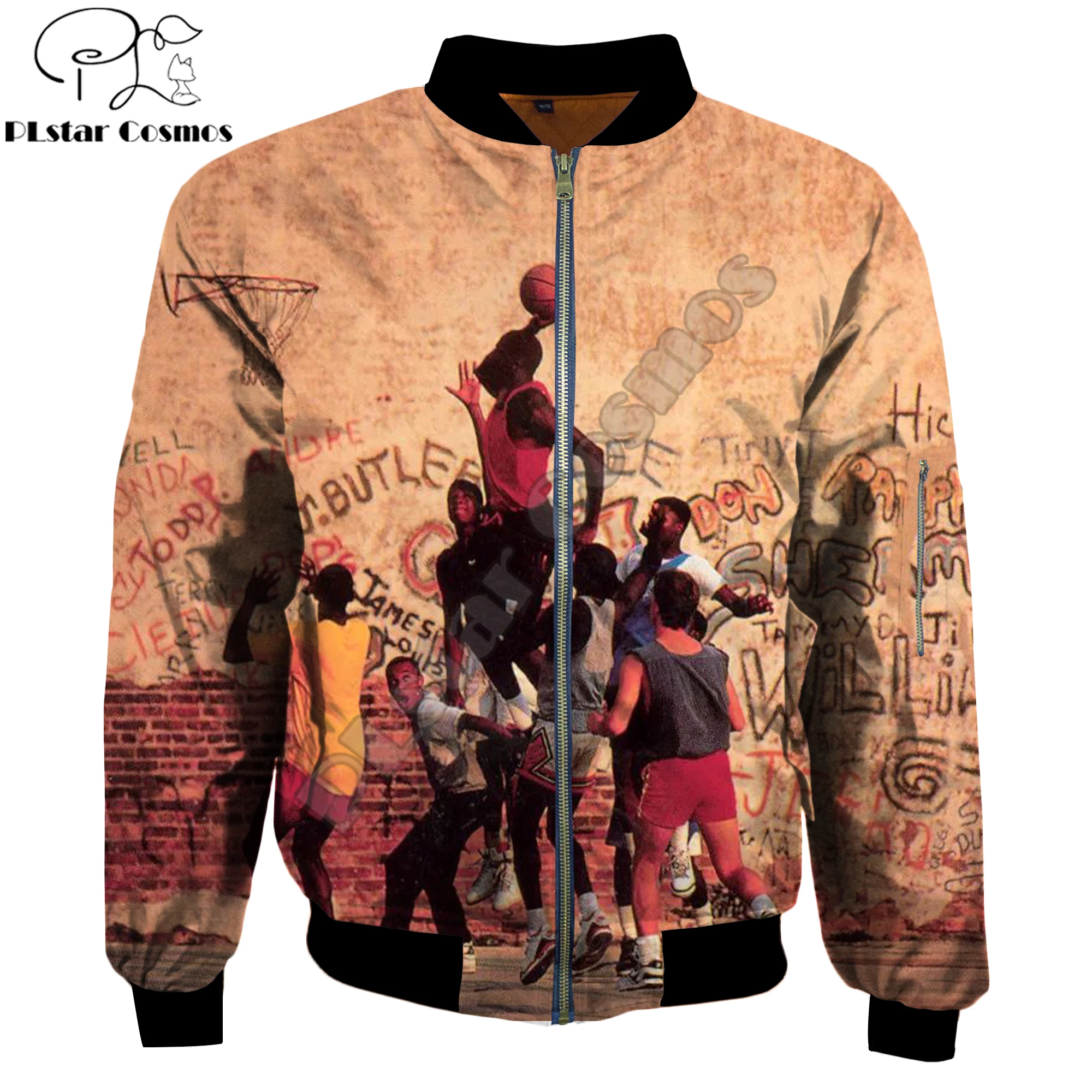 Прямая поставка модные мужские куртки бомберы в стиле Харадзюку пуловер с