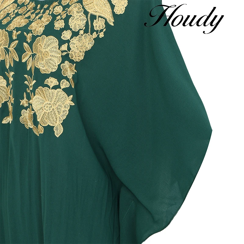 Женская длинная юбка Eid Green с вышивкой Дубайский турецкий исламский