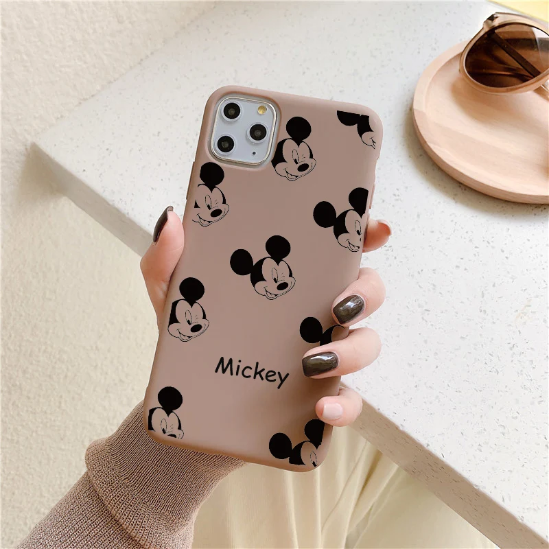 Роскошный чехол Disneys для samsung Galaxy A9 A9s A8 A8s A7 A6 A5 Plus Star силиконовый чехол для телефона мягкий чехол с рисунком - Цвет: Mickey2Brown