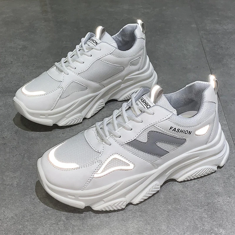 

Women's Sports Shoes 2021 Women's Sports Shoes Fashion New Color Matching Casual Round Toe Comfortable Platform Women's Shoes