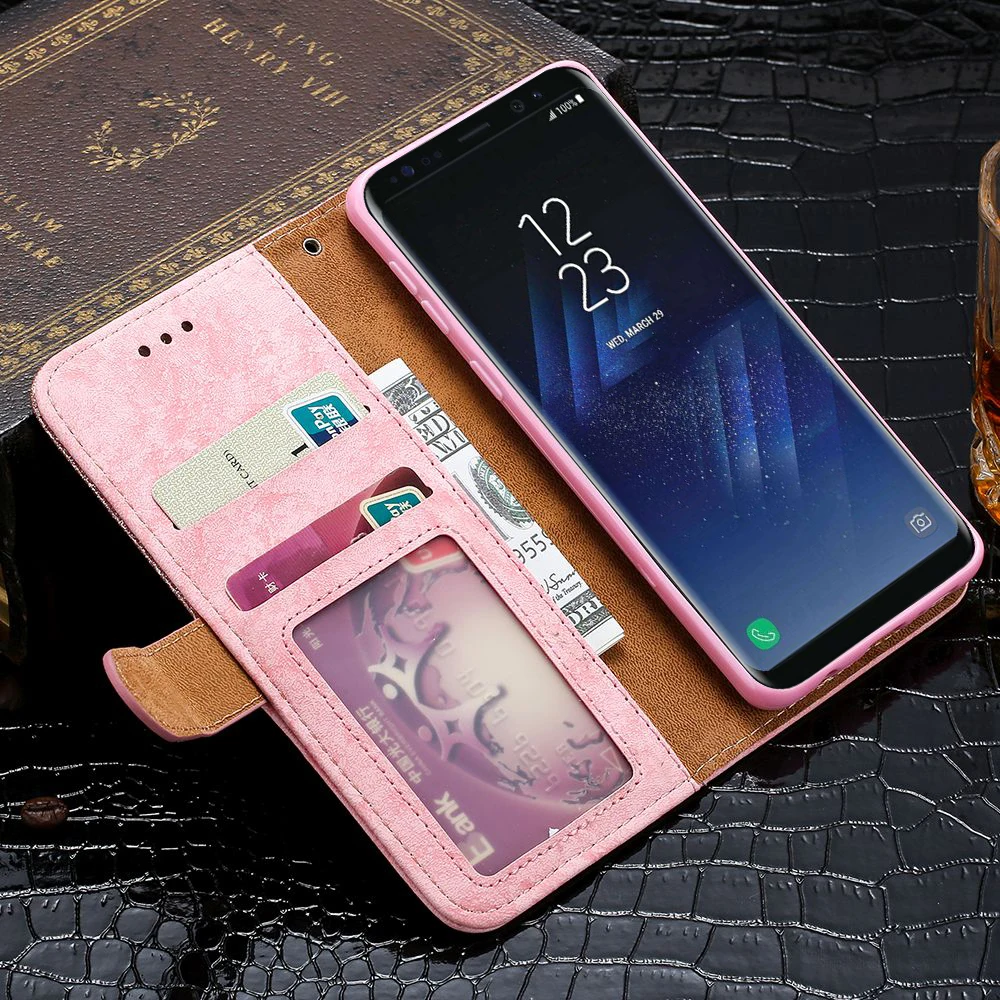 LCHULLE роскошный флип Кошелек из искусственной кожи чехол для Samsung Galaxy A6 J6 Plus 2018 A3 J5
