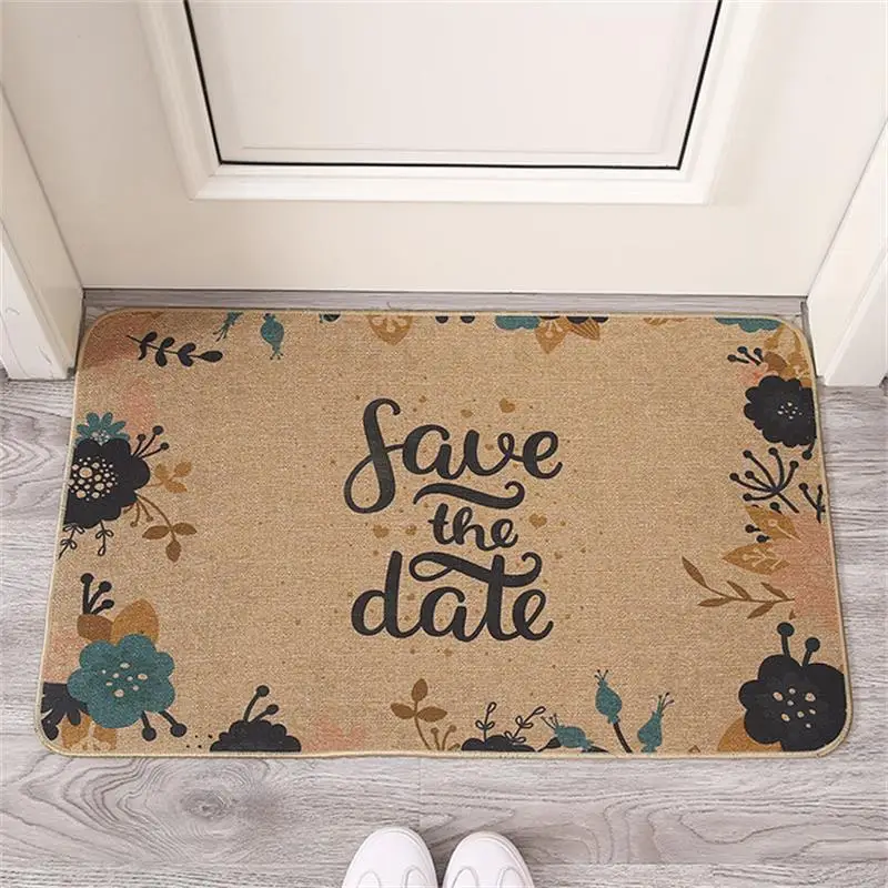 

Домашний коврик для входа наружные комнатные приветственные напольные коврики, противоскользящий абсорбирующий коврик для душа, спальни, ...