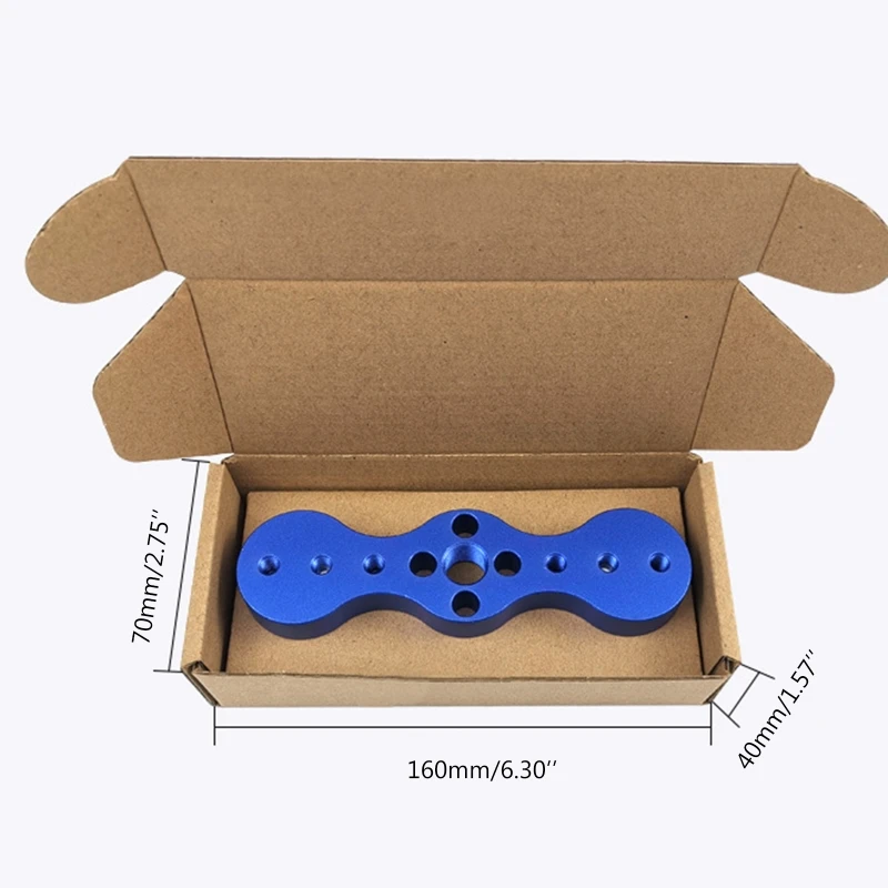 

Aluminum Alloy Drilling Positioner Woodworking Carpentry Tools Template Straight Hole Guide Locator
