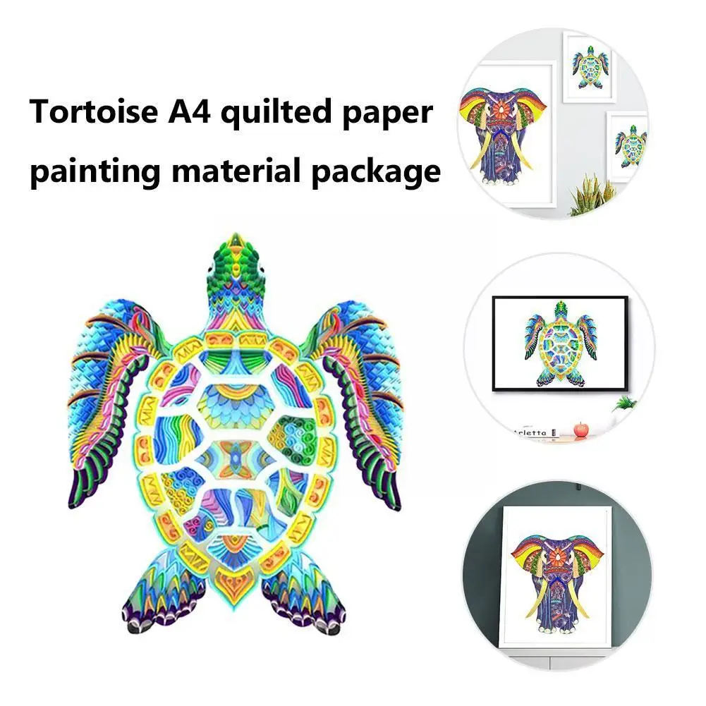 Бумага А4 сделай сам черепаха слон крафт бумага квиллинговая бумажные