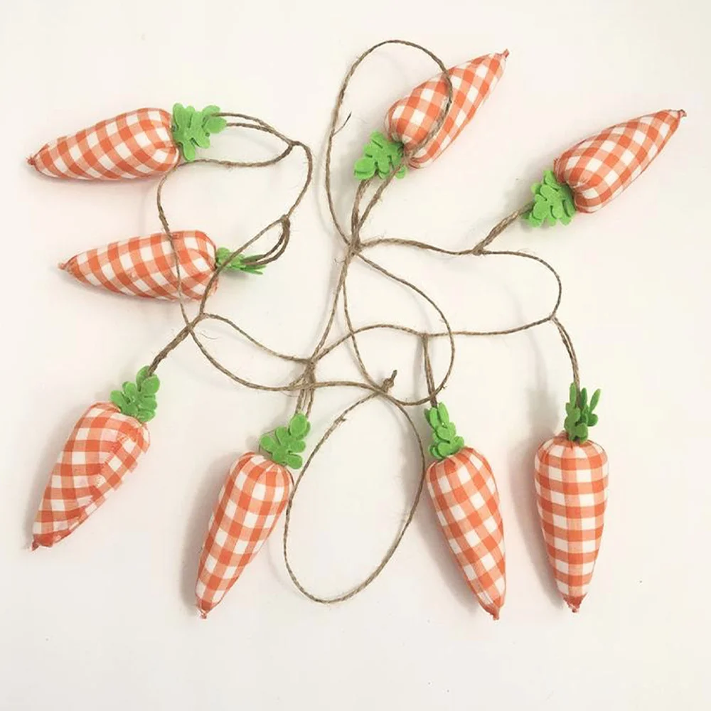

2Pcs Easter Wall Pendant Lovely Carrot Decoration Wall Hanging Adornment