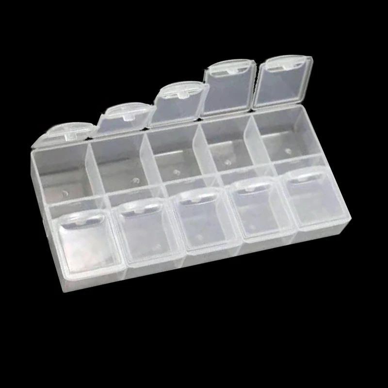 2 шт 10 слотов инструменты для вышивки картин со стразами прозрачные DIY Стразы