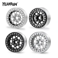 yeahrun 4pcs aluminum beadlock 1 9 inch wheel rim hubs for axial scx10 d90 wraith trx4 cc01 110 rc rock crawler car parts