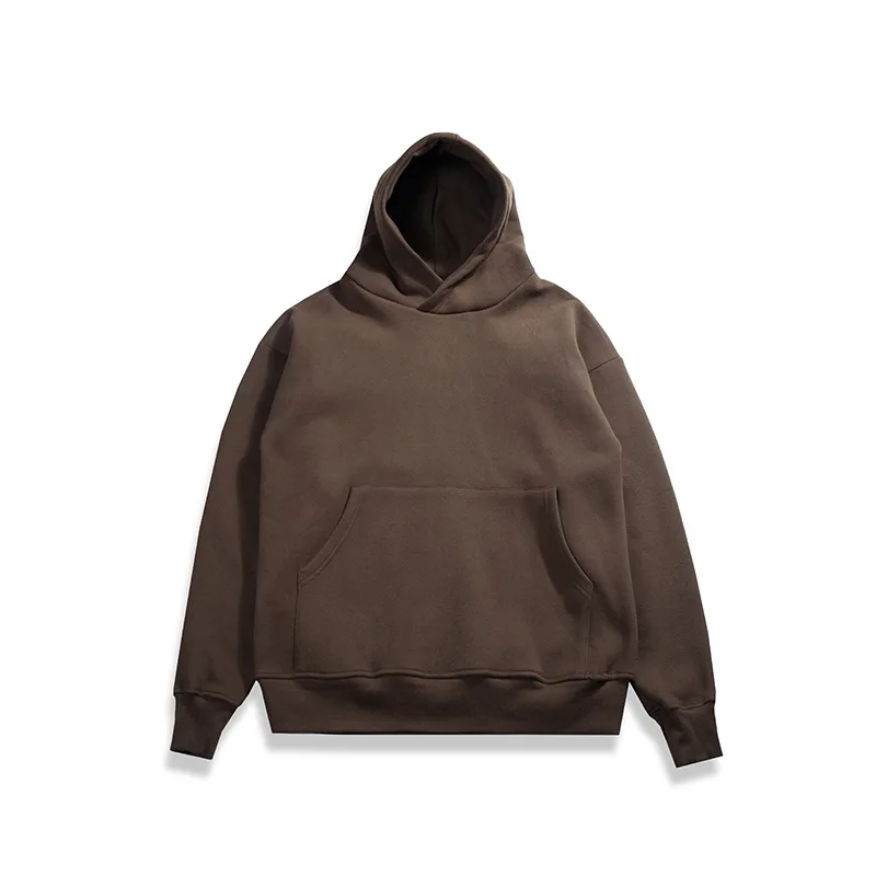 

Autumn Winter 2021 New Solid Color Loose Shoulder Bottom Shirt Men's Hoodie Multi-color