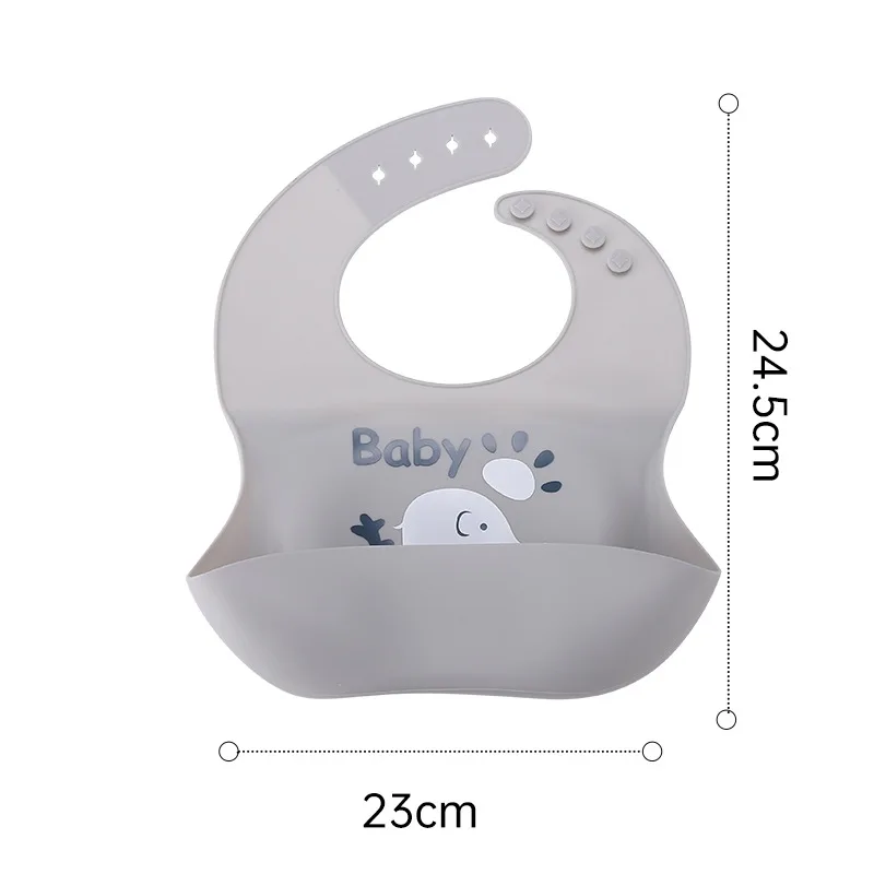 

Baby Bibs Silicone Waterproof Saliva Dripping Bandana Bibs Catoon Newborn Feeding Soft Edible Aprons Baby Adjustable Burp Scarf
