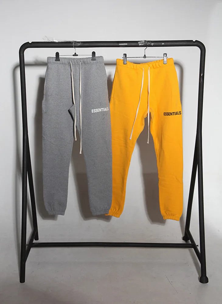 

Essentia European and American street fashion men's autumn and winter new fleece men's straight loose sports pants warm trousers