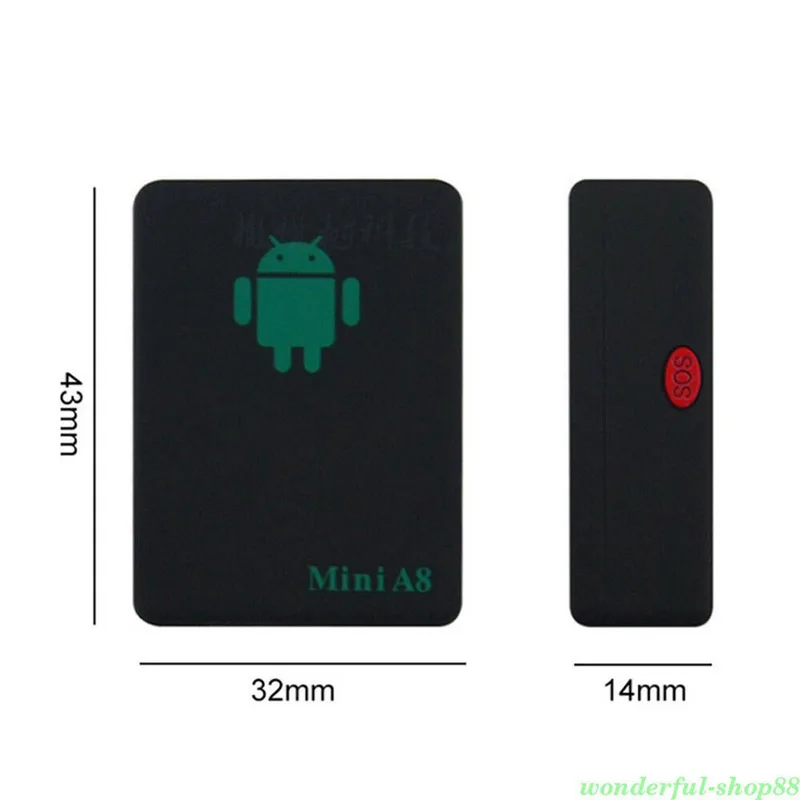 Мини GPS трекер водонепроницаемый Глобальный автомобиль A8 GSM/GPRS автомобильный для