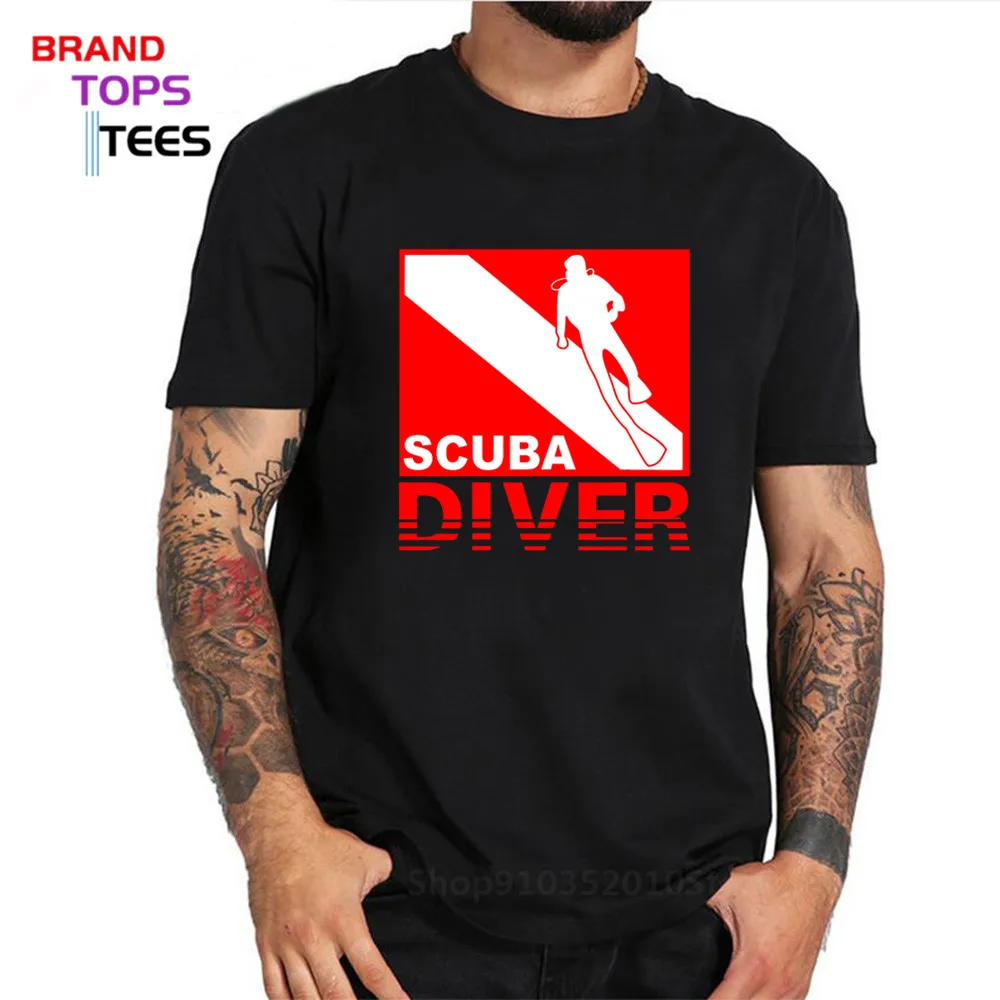 

Смешные футболки для подводного плавания, мужские футболки на заказ большого размера 4XL 5XL, топы, футболка для дайвинга, для влюбленных, Пода...