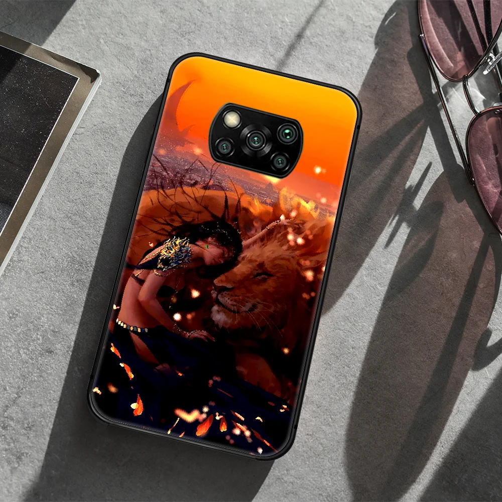 

Ghost Blade princess Phone case Cover Hull For Xiaomi Mi A2 A3 8 9 9T Note 10 Se Lite Pro black Shell Trend Prime Fashion Bumper