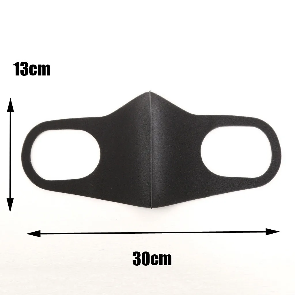 Маска многоразовая черная для взрослых модная бандана-шарф косплея на Хэллоуин