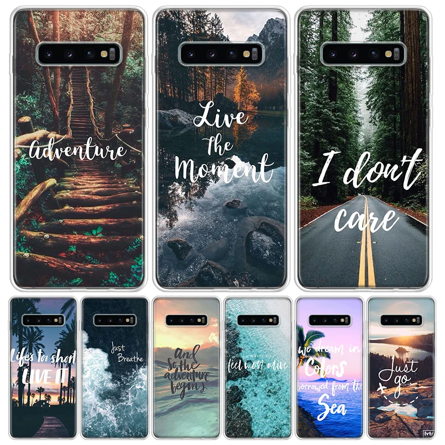 Travel Mountain Sea Beach For Samsung Galaxy A51 A50 A71 A70 Phone Case A40 A41 A30 A31 A20E A21S A10 A11 A01 5G A6 A8 + A7 A9 P